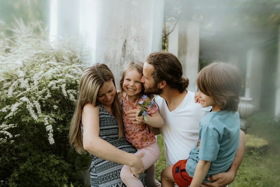 Daniel Légaré-Bilodeau and his family